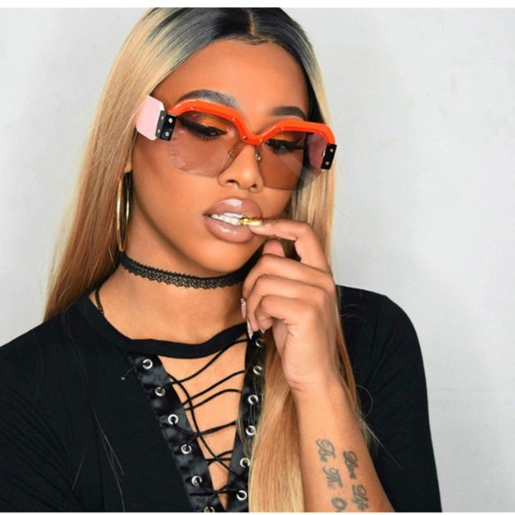 Ombre Blonde Straight Synthetic Lace Front Wig 24\